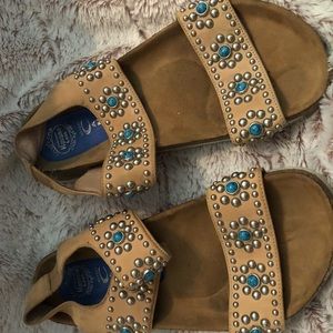 💋 5/$25 Jeffrey Campbell Leather Havana Sandals